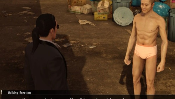 Walking Erection Yakuza 0 Blank Meme Template