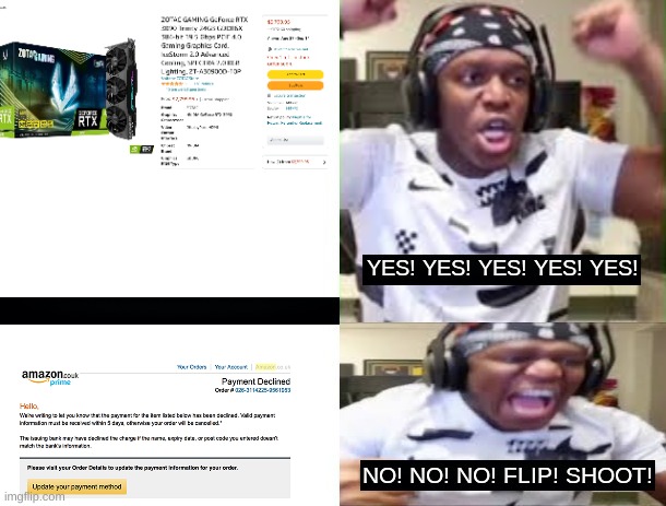 no no this cant be happening! | image tagged in yes yes yes no no no ksi | made w/ Imgflip meme maker