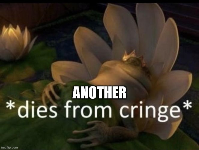 Dies from cringe | ANOTHER | image tagged in dies from cringe | made w/ Imgflip meme maker