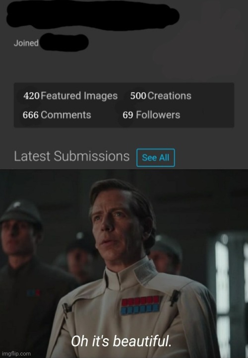 It was fake but it took to much effort to just discard it. | image tagged in oh it's beautiful,memes,star wars,imgflip users | made w/ Imgflip meme maker