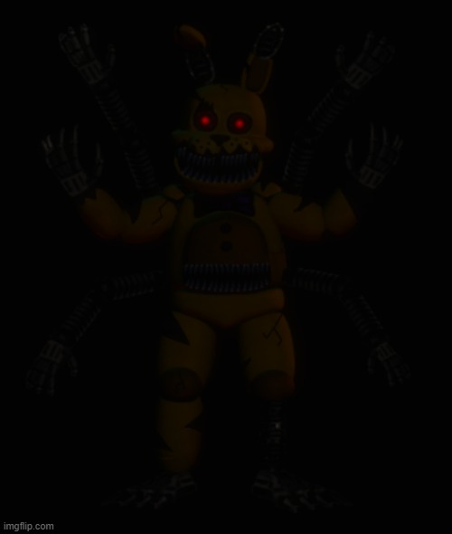 P.O.V: you find this thing while going out one night | image tagged in fnaf,the nightmares pit,bonnie | made w/ Imgflip meme maker
