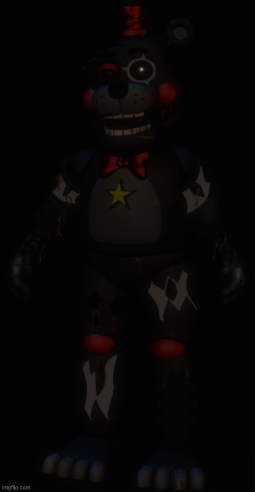 Left(after the fire) | image tagged in left,fnaf,five nights at freddys,pizzeria,simulator | made w/ Imgflip meme maker