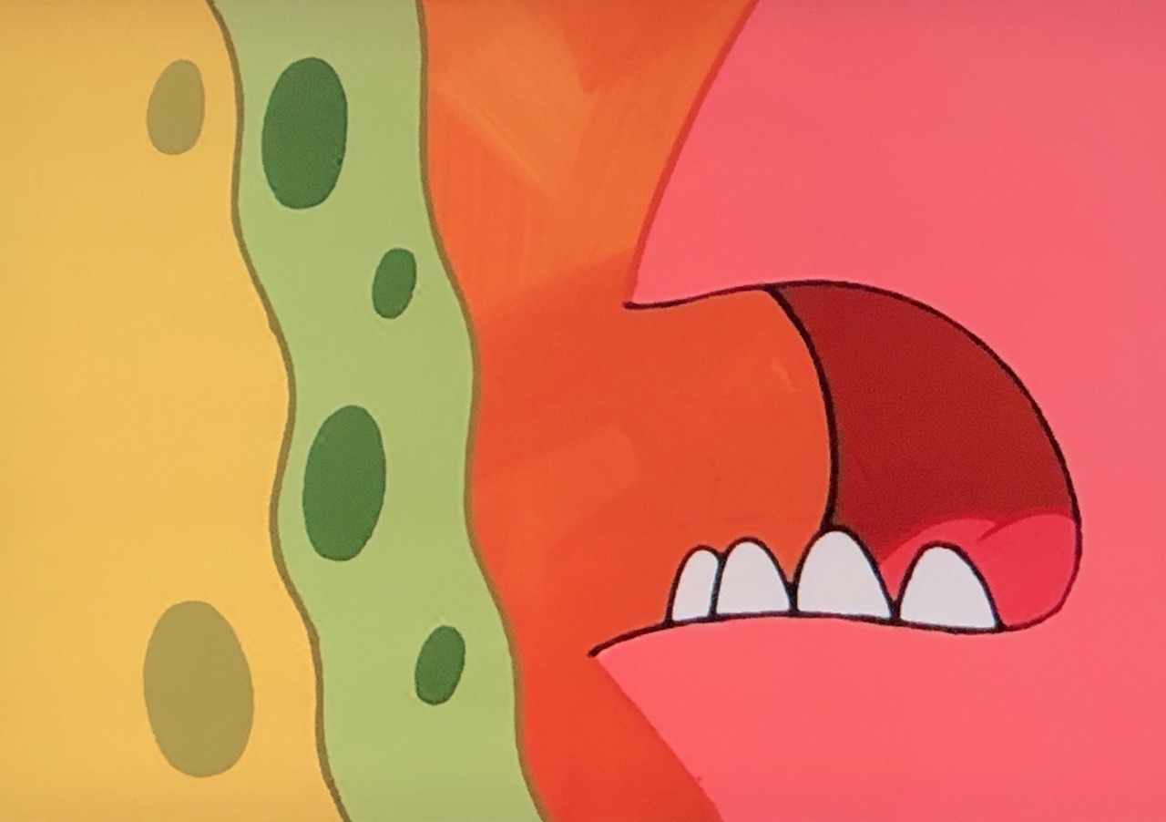 patrick whispering spongebob Blank Meme Template