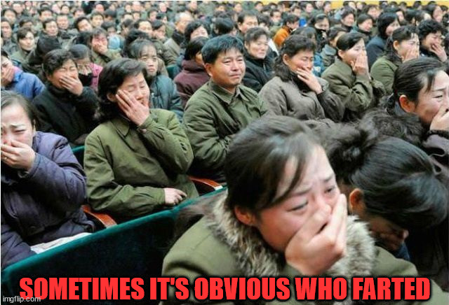 SOMETIMES IT'S OBVIOUS WHO FARTED | image tagged in farted | made w/ Imgflip meme maker