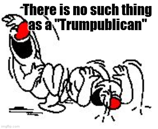 LOL Hysterically | There is no such thing 
as a "Trumpublican" | image tagged in lol hysterically | made w/ Imgflip meme maker