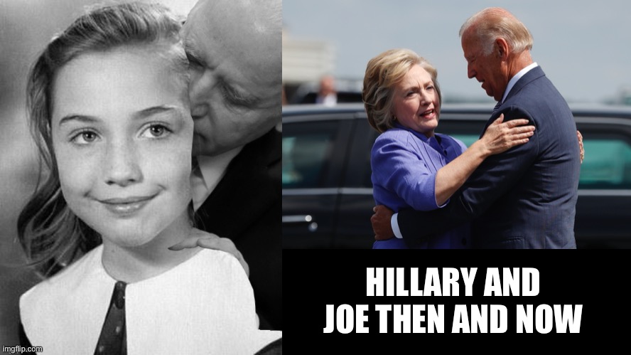 Hillary and Joe Then And Now | HILLARY AND JOE THEN AND NOW | image tagged in memes,hillary clinton,creepy joe biden,hug,black and white,kid | made w/ Imgflip meme maker