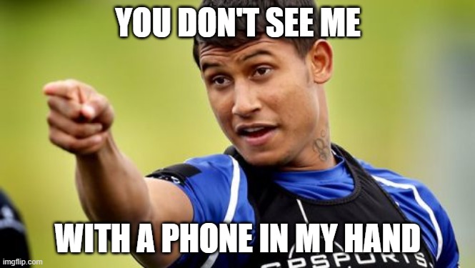 Live Your Dreams | YOU DON'T SEE ME; WITH A PHONE IN MY HAND | image tagged in memes,ben barba pointing,sports,encouragement,truth,fun | made w/ Imgflip meme maker