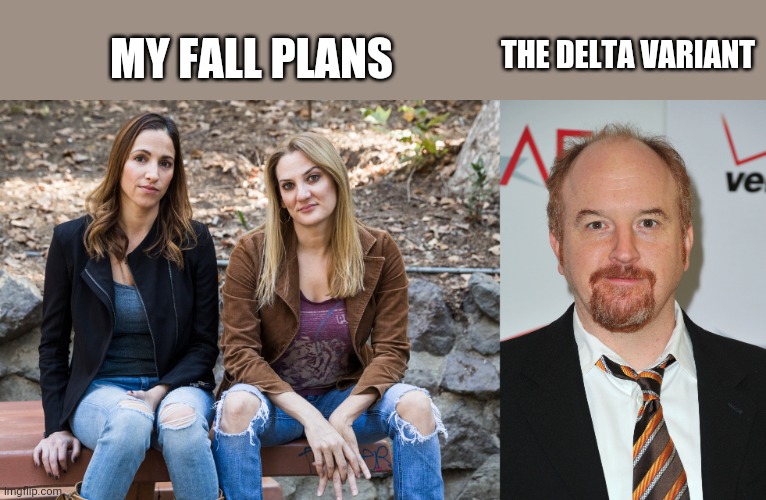 My fall plans |  THE DELTA VARIANT; MY FALL PLANS | image tagged in louis ck,funny memes | made w/ Imgflip meme maker