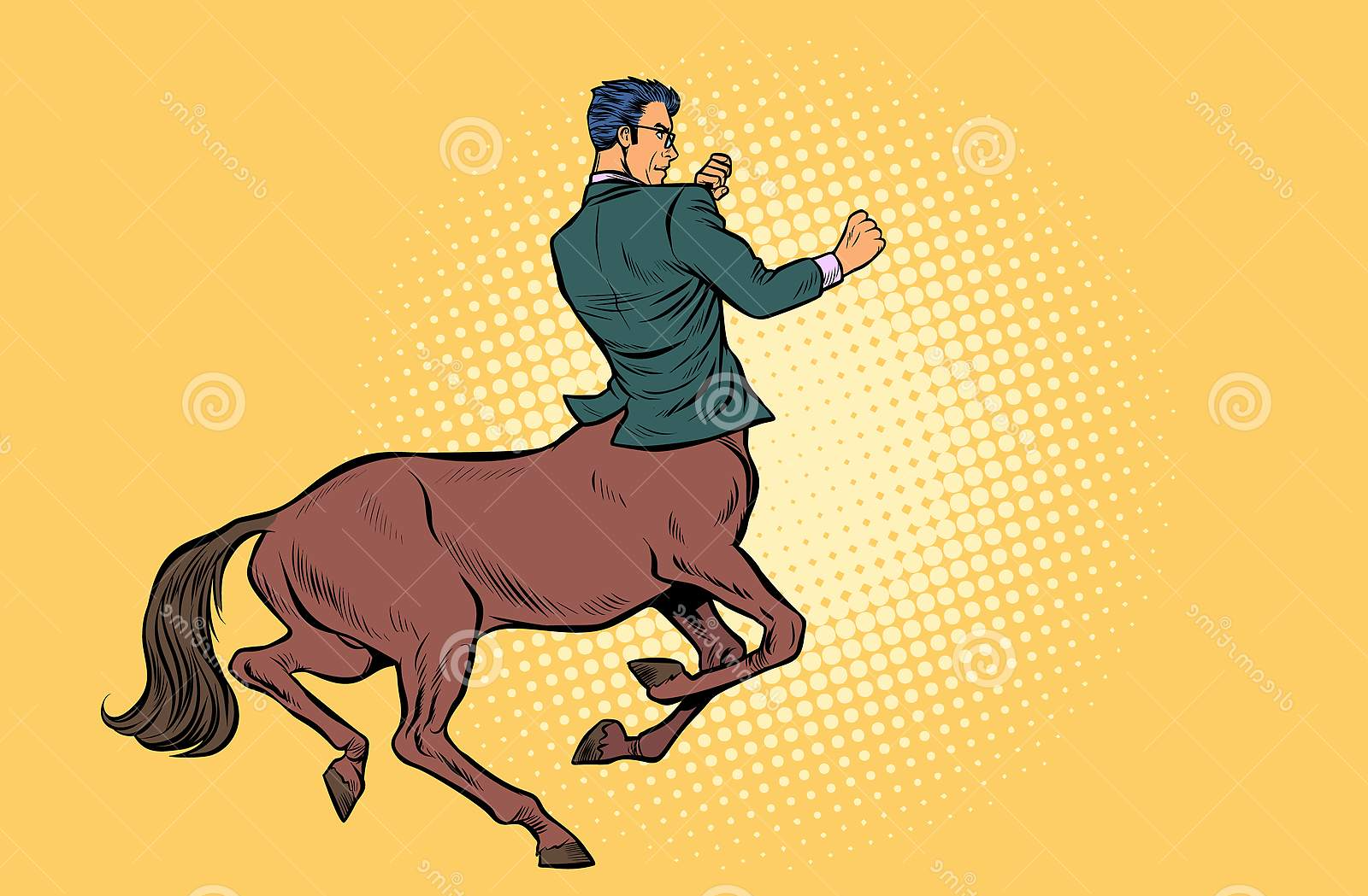 High Quality centaur businessman Blank Meme Template