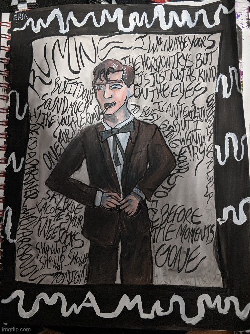 Another Alex Turner drawing ? (read desc) | image tagged in arctic | made w/ Imgflip meme maker