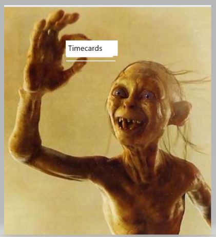 Golum Timcards Blank Meme Template