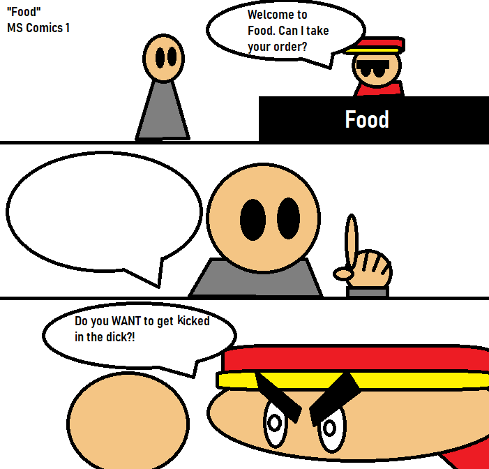 High Quality MS Comics 1 "Food" Blank Meme Template