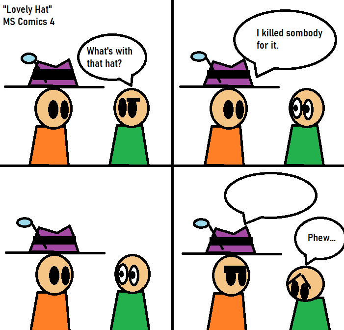 High Quality MS Comics 4 "Lovely Hat" Blank Meme Template