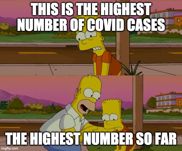 Worst day of my life | THIS IS THE HIGHEST NUMBER OF COVID CASES; THE HIGHEST NUMBER SO FAR | image tagged in worst day of my life | made w/ Imgflip meme maker