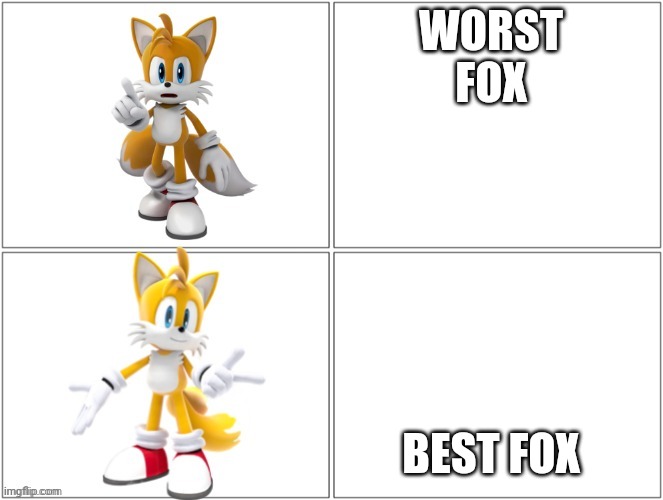 drake meme tails | WORST FOX BEST FOX | image tagged in drake meme tails | made w/ Imgflip meme maker