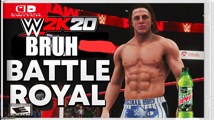 Best new videp games! | BRUH | image tagged in bruh,party,videogames,wwe,matt riddle | made w/ Imgflip meme maker