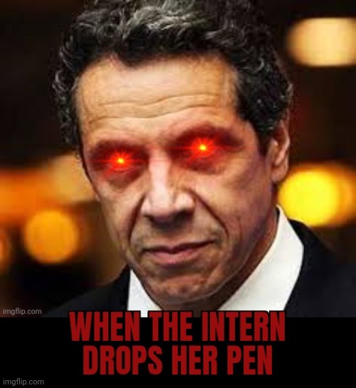 image tagged in red eyes,cuomo | made w/ Imgflip meme maker