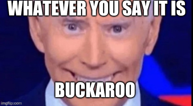 I said dont squeeze the charmin | WHATEVER YOU SAY IT IS BUCKAROO | image tagged in i said dont squeeze the charmin | made w/ Imgflip meme maker