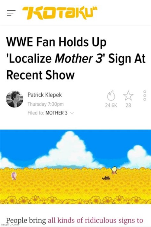 Oh shit it's happening lol | image tagged in mother 3 | made w/ Imgflip meme maker