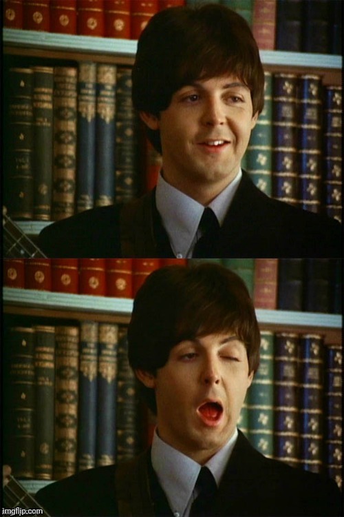 Paul winks | image tagged in paul winks | made w/ Imgflip meme maker