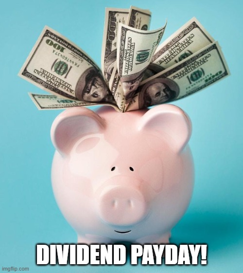 Dividend Payday | DIVIDEND PAYDAY! | image tagged in stocks,income stocks | made w/ Imgflip meme maker