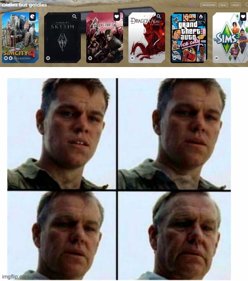 (Generic title here) | image tagged in matt damon gets older | made w/ Imgflip meme maker