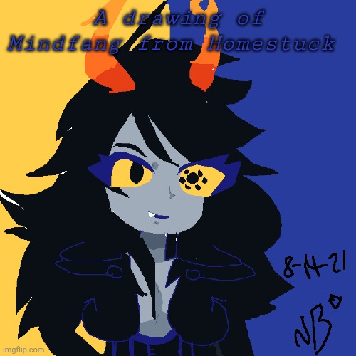 Mindfang | A drawing of Mindfang from Homestuck | image tagged in homestuck | made w/ Imgflip meme maker