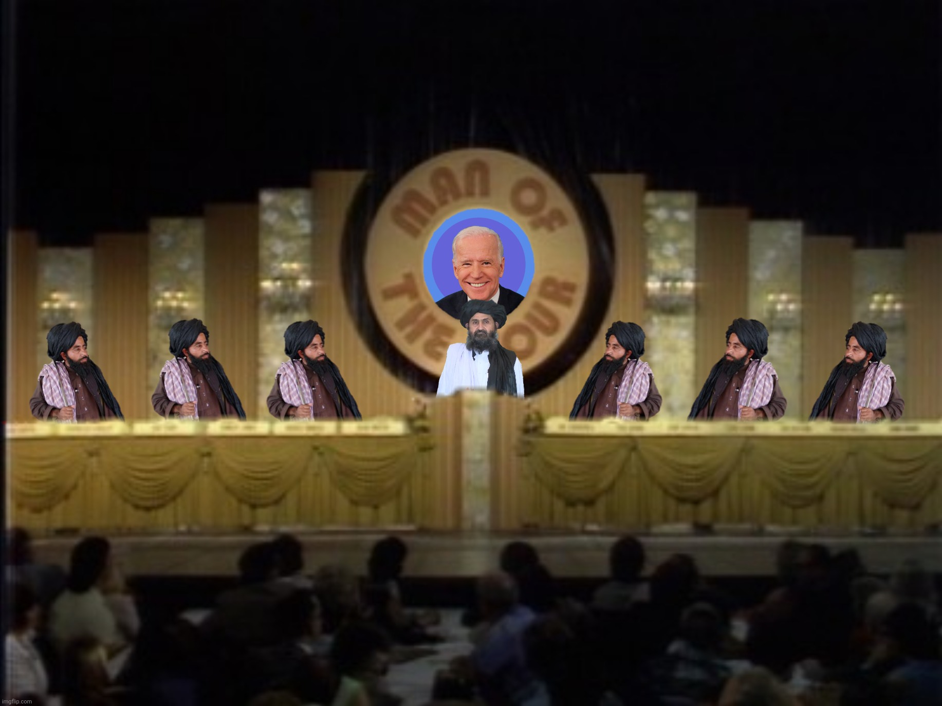 Bad Photoshop Sunday presents:  Meanwhile in Afghanistan | image tagged in bad photoshop sunday,joe biden,taliban | made w/ Imgflip meme maker