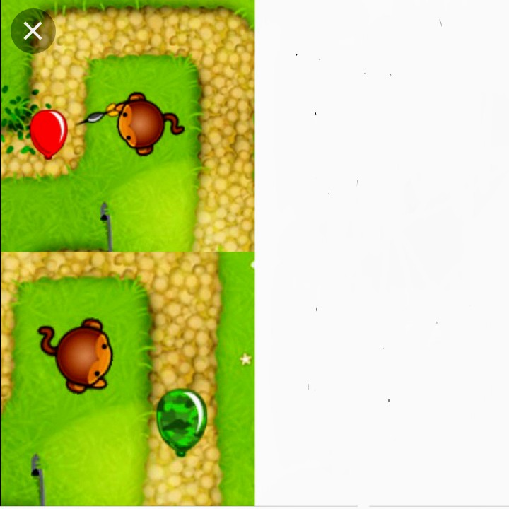 High Quality Dart monkey vs x Blank Meme Template