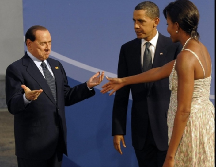 High Quality Berlusconi Obama Blank Meme Template