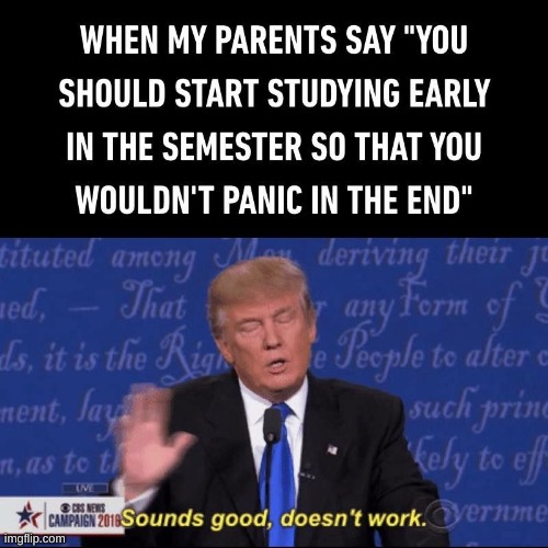 image tagged in memes,study,trump | made w/ Imgflip meme maker