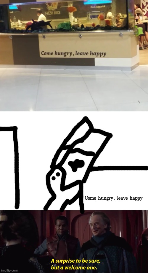 Eating the tank | Come hungry, leave happy | image tagged in blank white template,a suprise to be sure but a welcome one,memes,unfunny | made w/ Imgflip meme maker
