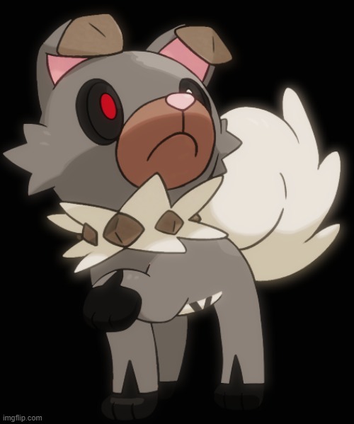 I like Lycancross to much so I made it's pre-evolution | image tagged in pokemon,lycancross,fakemon,crossruff | made w/ Imgflip meme maker