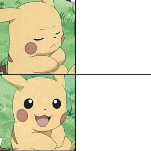 New template | image tagged in pikachu hotline template | made w/ Imgflip meme maker