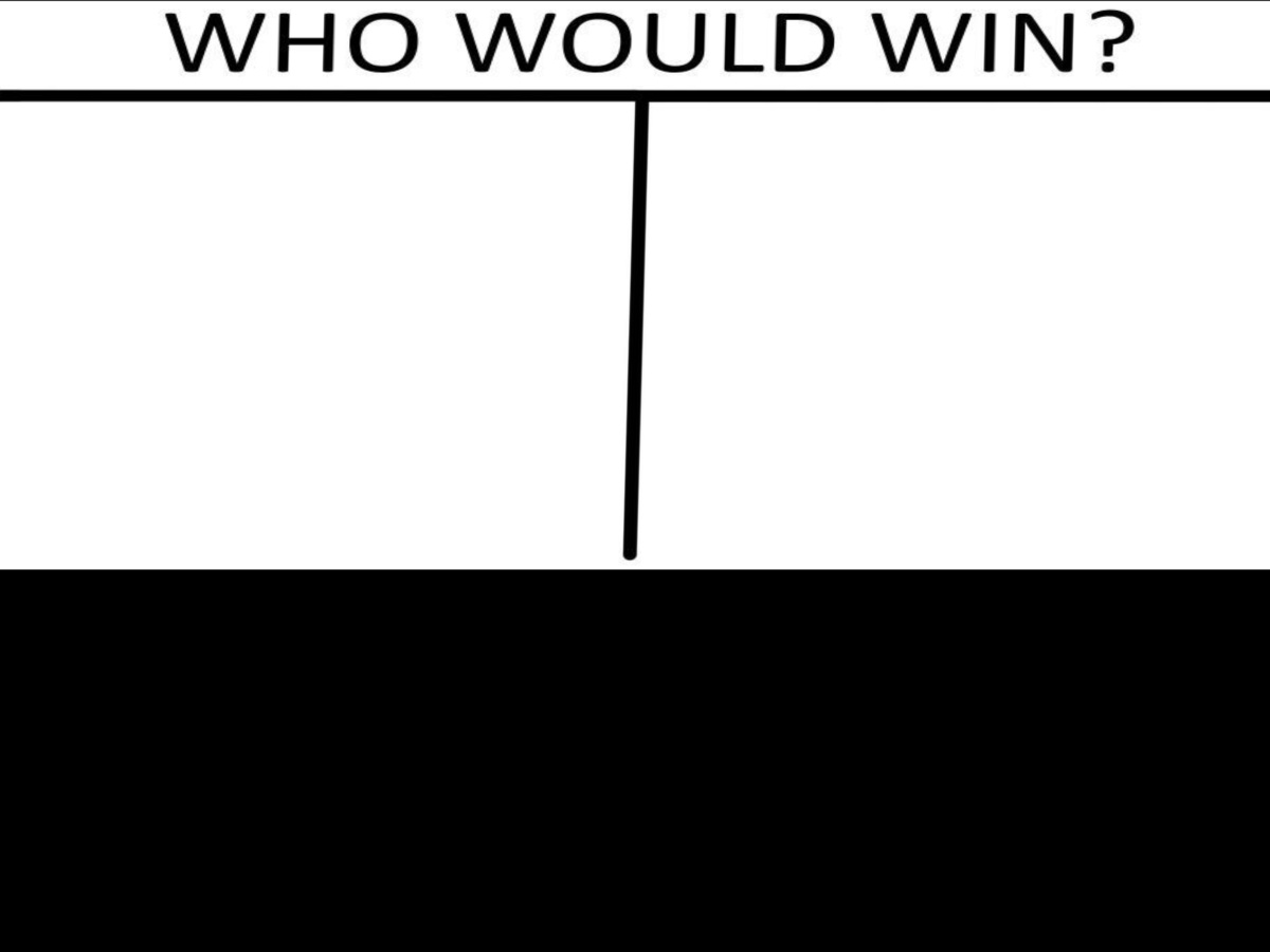 High Quality Who would win (3 person version) Blank Meme Template