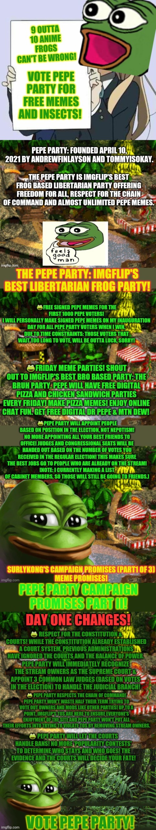 YES, PEPE party has a better plan that you! | image tagged in pepe,party,reposts,bet no one will read it tho,reading is hard | made w/ Imgflip meme maker