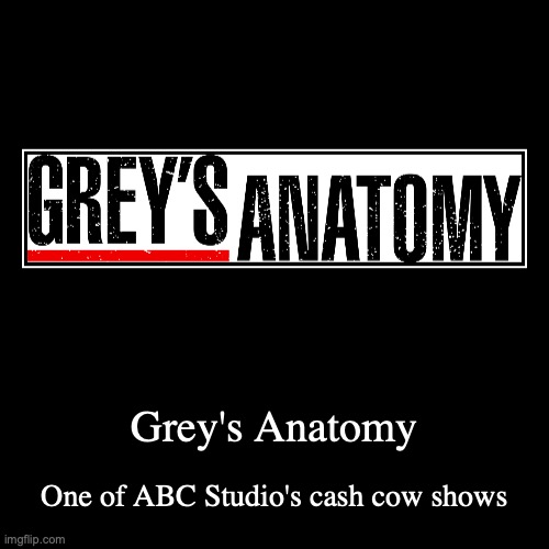 Grey's Anatomy | image tagged in funny,demotivationals,greys anatomy,abc | made w/ Imgflip demotivational maker