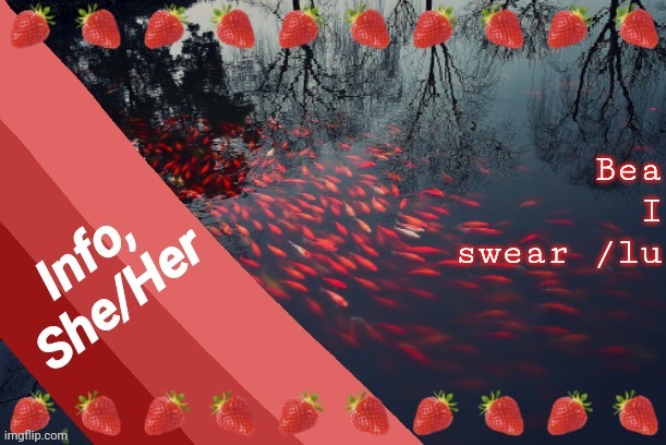 Bea I swear /lu | image tagged in info | made w/ Imgflip meme maker