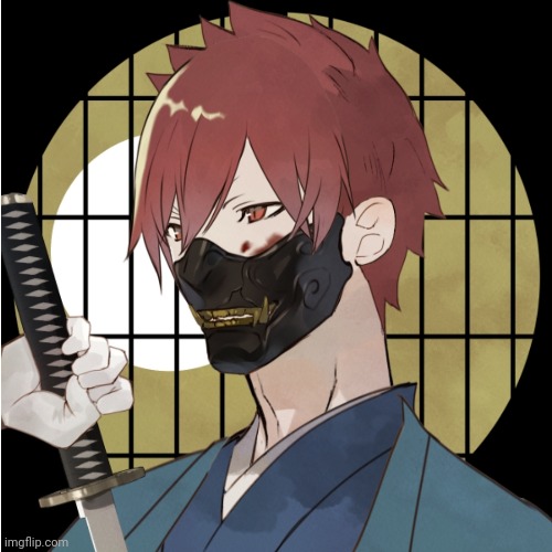 I finally decided to make Leo in picrew | image tagged in leo,katana | made w/ Imgflip meme maker