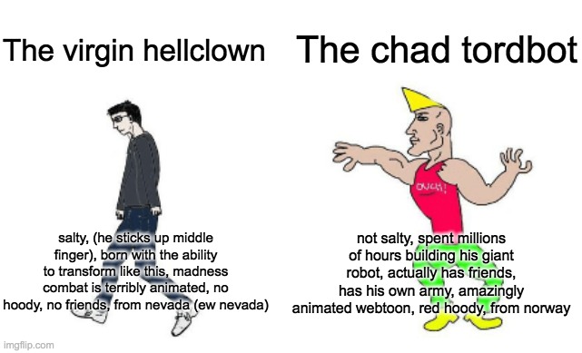 Virgin vs Chad - Imgflip