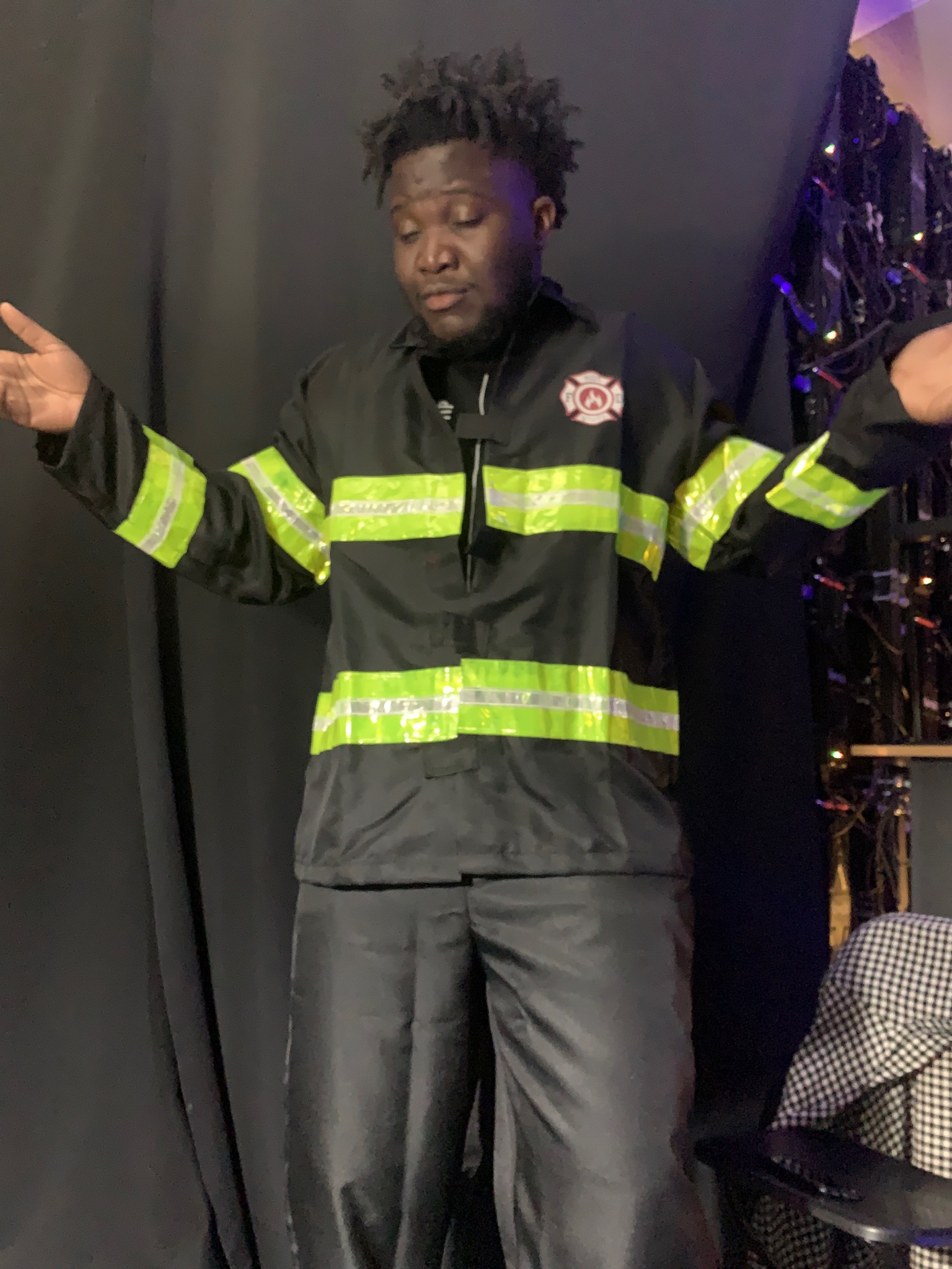 Fireman who doesn't know Blank Meme Template