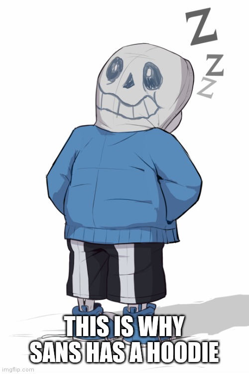 THIS IS WHY SANS HAS A HOODIE | made w/ Imgflip meme maker