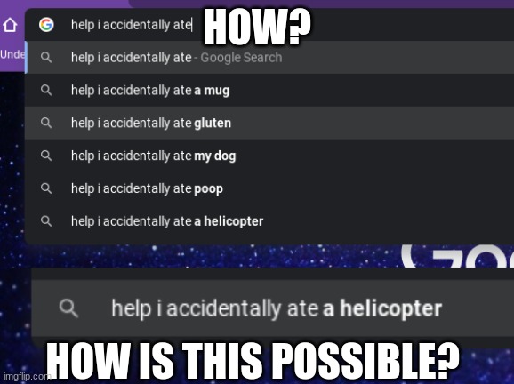wutttt | HOW? HOW IS THIS POSSIBLE? | image tagged in helicopter,help i accidentally | made w/ Imgflip meme maker