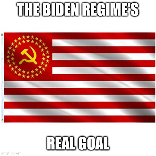 Biden Regime | THE BIDEN REGIME'S; REAL GOAL | image tagged in biden,communism,socialism,democratic socialism,democrat,politics | made w/ Imgflip meme maker