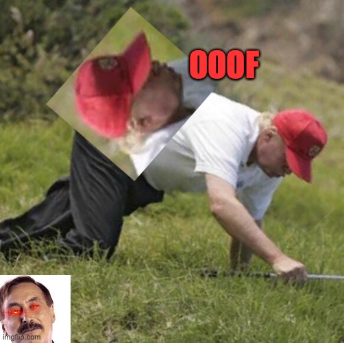 trump crawling | OOOF | image tagged in trump crawling | made w/ Imgflip meme maker