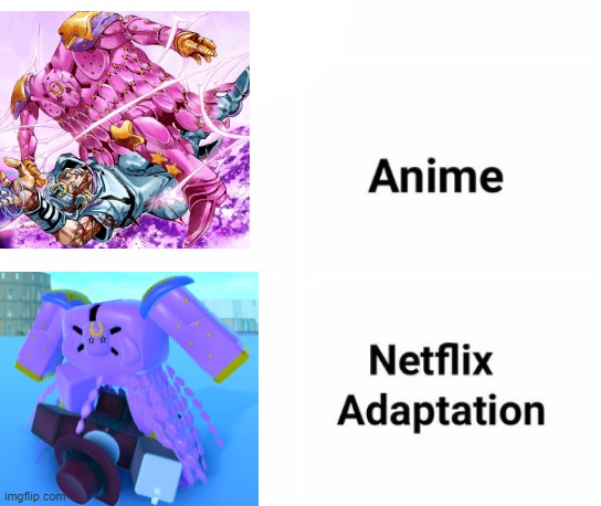 no, stop this now | image tagged in anime netflix adaptation | made w/ Imgflip meme maker