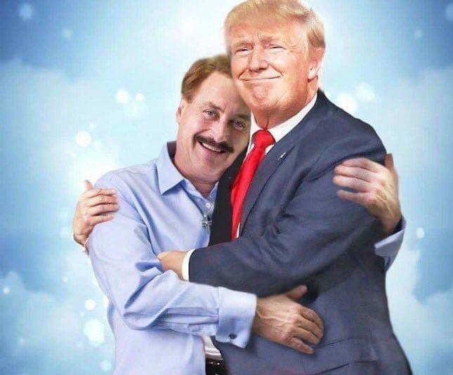 High Quality Mike Lindell Trump pillow Blank Meme Template