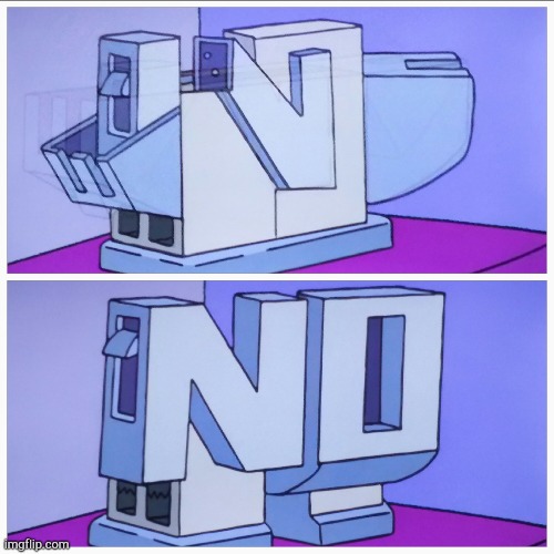 Toaster Says No | image tagged in simpsons,toaster,just say no | made w/ Imgflip meme maker
