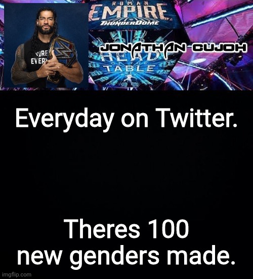 Everyday on Twitter. Theres 100 new genders made. | image tagged in jonathan | made w/ Imgflip meme maker