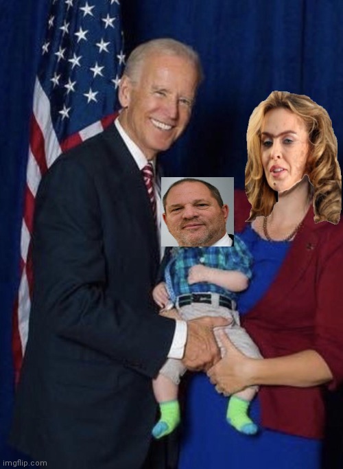 Biden gropes a baby | image tagged in biden gropes a baby | made w/ Imgflip meme maker